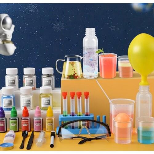 Science Kit for Kids DIY Science Experiments Set with Protection Goggles and Storage Box NSV