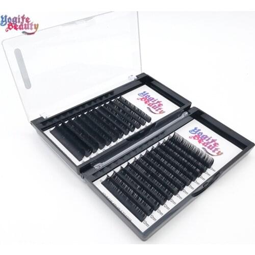 Silk Eyelash Extensions Cruelty Free Volume Lashes slightly Comfortable from Yogife Beauty