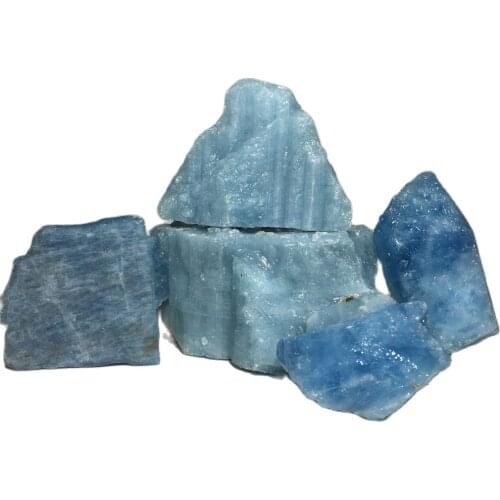 Natural Aquamarine Quartz Crystal Stone Beryl Gemstone Home Decoration Reiki Healing Mineral Specimen