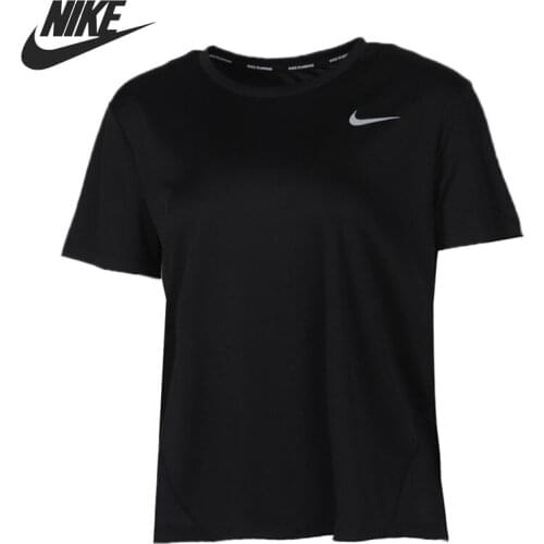 Original New Arrival NIKE W NK MILER TOP SS Womens T-shirts shirt short sleeve Sportswear