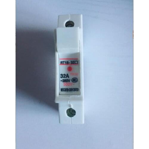 RT18-32 10*38mm Guide install the fuse fuse base with light 380V 500V 1P 32A