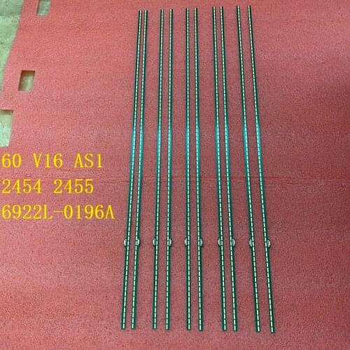 5set=10pcs LED backlight strip for LG 6922L-0196A 60UH8500 60UH850T 60 V16 AS1 2454 2455 6916L-2455A 2454A LC600EQF DJ F1