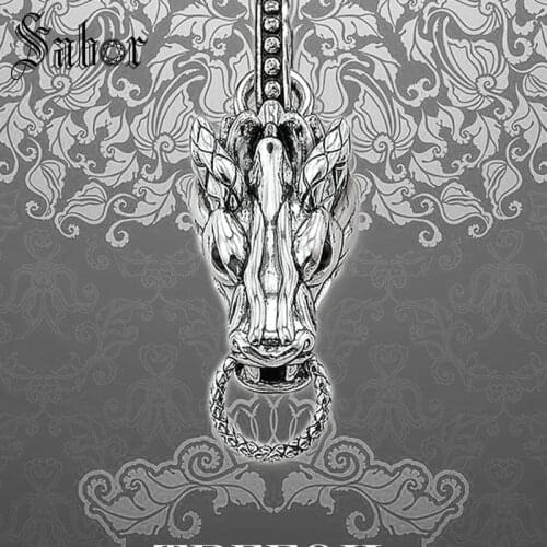 Dragon Charms Pendant Carriers, Fashion Jewelry silver color Punk Costume Gift For Women Men Lovers 2020 New thomas