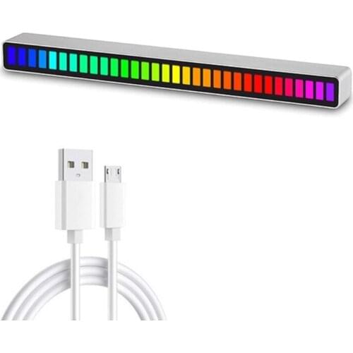 R9JA Creative Colorful Music Ambient Light Decorative for Vehicles Recreation Place