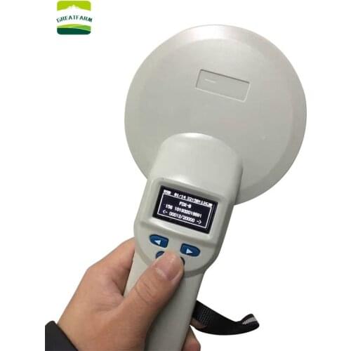 RFID Animal Ear Tag SCANNER Handheld EMID FDX-B Pig Ear Tags Big disk Pet Scanners Industrial Electronic farm equipment 2020 new