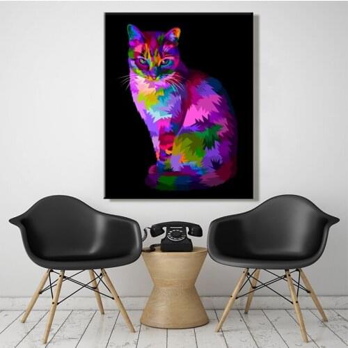 Paint by number art painting by numbers Be riotous with colour cat Dog Horse Owl Abstract painting Artwork manual characteristic