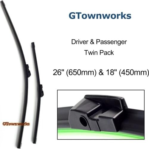 Wiper Blade Windshield Rubber Wipers 26'' 18'' Fit For 7 Series F01 F02 F04 730i 740i 750i 760i 730d 740d 750d