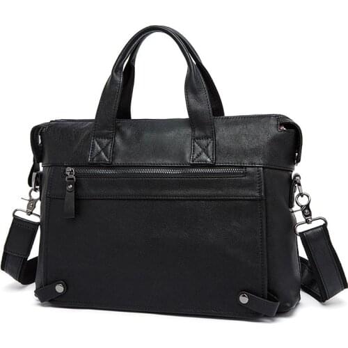 High quality Cow Leather Bag Business Men Bags Laptop Tote Briefcases Crossbody Bag Shoulder Handbag Mens Messenger Bag