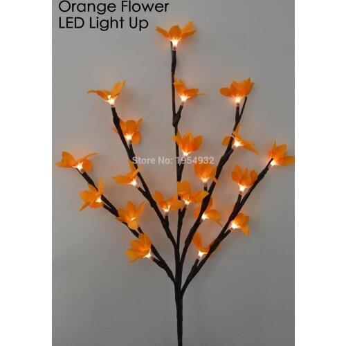 LED Battery Blossom Forsytia Branch Light 20" 20LED Light Up Forsytia Branch wedding table decoration branch twig light