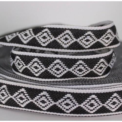 Embroidery ethnic jacquard webbing woven tape lace ribbon trim 2cm tribal boho DIY garment bag accessory native zakka vintage