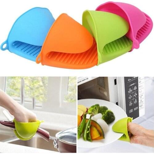 High Quality 1pc Kitchen Baking Silica Gel Heat Insulation Clip Anti Scalding Non Slip Gloves Household Bowl Oven Microwave Oven