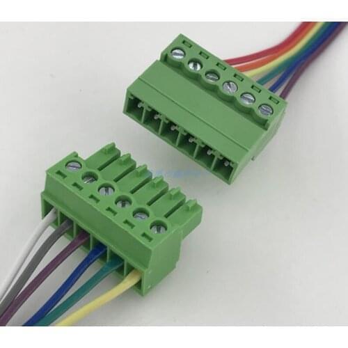10sets Aerial butt welding type 15EDGRK-3.81mm plug-in type 2edg type green terminal block 2EDGRK for Connector row