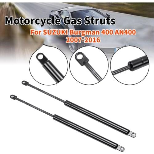 2pcs Motorcycle Scooter Seat Adjuster Shock Lift Strut Bar Props Rod Support Arm Gas For SUZUKI Burgman 400 AN400 2007-2016