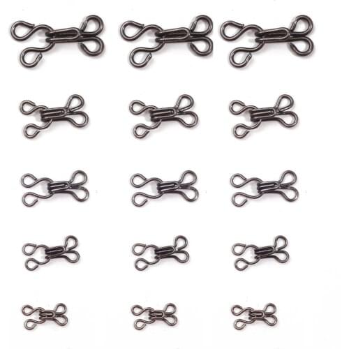 24pcs/lot shirt Hook and Eye Fastener Metal buckle button for Bra/Dress/Corset/collar/bag wraps quilt/shirt/garment accessories