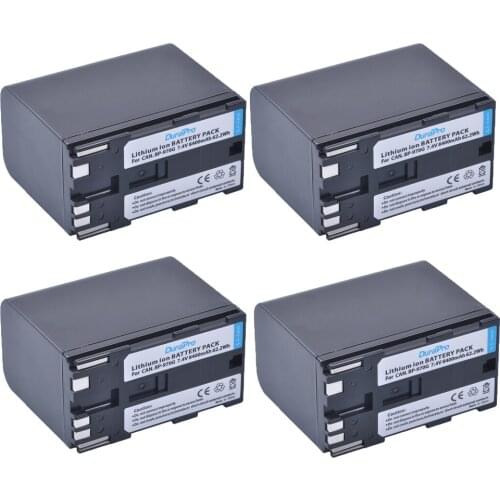 4Pc 8400mAh BP-970G BP 970G BP-975 BP-945 Battery for Canon EOS C100,EOS C100 Mark II, EOS C300, EOS C300 PL, GL2, XF100, XF105