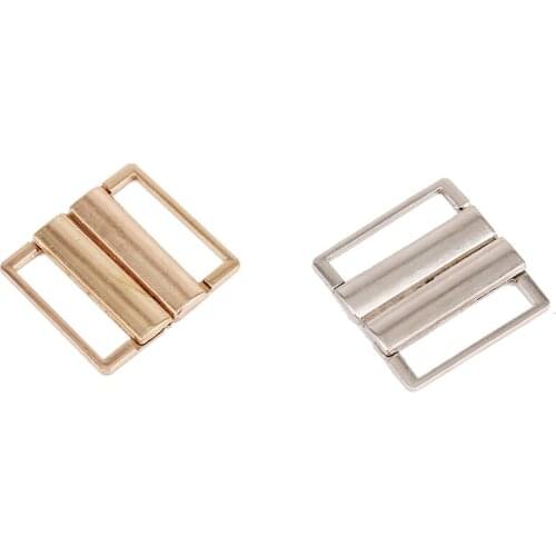 50set Metal Rectangle Tape Closure Waist Extender Hooks & Eyes Clasps Sewing Garment Clasps Hooks 32mm NK290