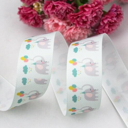9mm/16mm/22mm/25mm/38mm/75mm Cute elephant print grosgrain ribbon 10/25/50yards DIY gift wrap sewing wedding decor ribbon