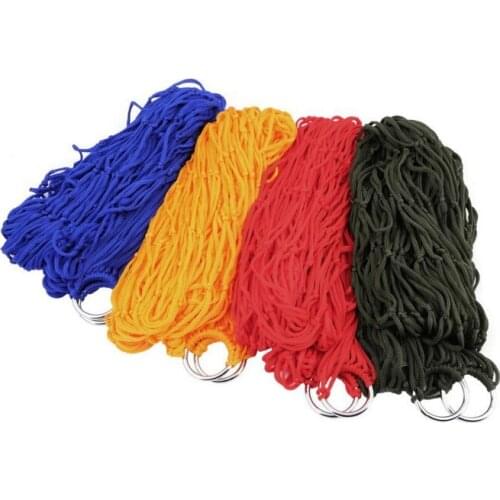 Free shipping 200*80cm new Brand New Garden Outdoor Hammock Sleeping Bed Portable Travel Camping Nylon Hang Mesh Net