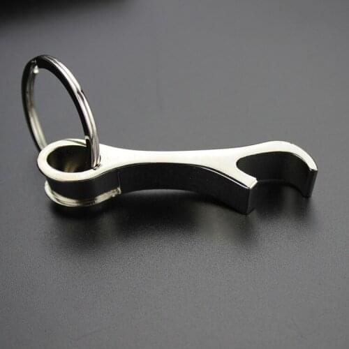 FREE SHIPPING BY DHL 100pcs/lot New Metal Long Bottle Opener Keychains Zinc Alloy Bottle Opener Keyrings Custom LOGO