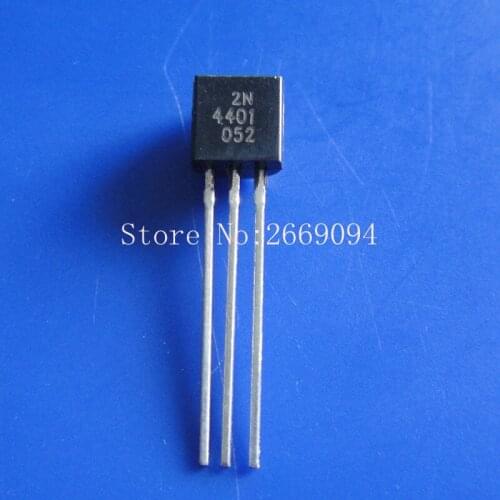 50pcs free shipping 2N4401 TO-92 Bipolar Transistors - BJT NPN