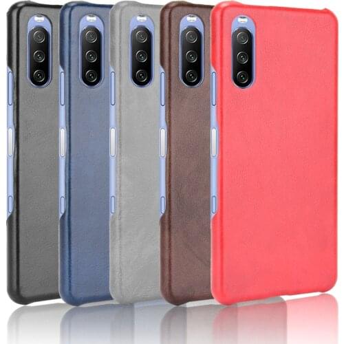 For Sony Xperia 1 III Case Litchi Skin Pattern PU Leather and PC Book Cover For Sony Xperia 10 III Phone Case