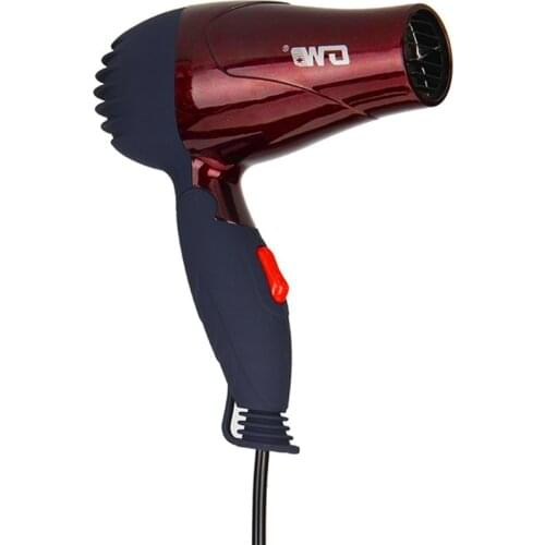 GW-555 1500W Mini Portable Hair Dryer Folding Foldable Low Power School Students Air Blower Compact Traveller Blower