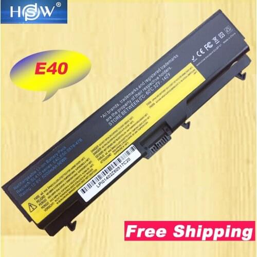 HSW Laptop Battery 42T4708 42T4709 42T4710 51J0499 51J0500 For Lenovo for ThinkPad E40