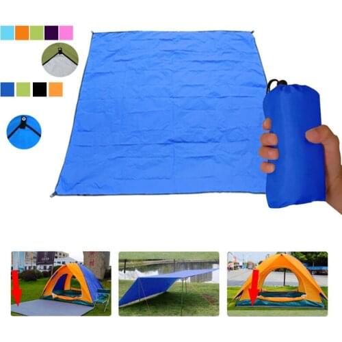Pocket Beach Blanket Portable Lightweight Camping Mat Outdoor Waterproof Picnic Mats Multi-size Folding Mattress Sand Beach Mats