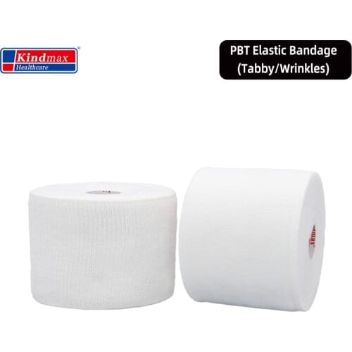 Kindmax PBT Elastic Bandage Gauze Stretch Bandage Roll Easy to Use Cotton Ply Rolled Hand Wrap Dressing Ankles & Knees First Aid