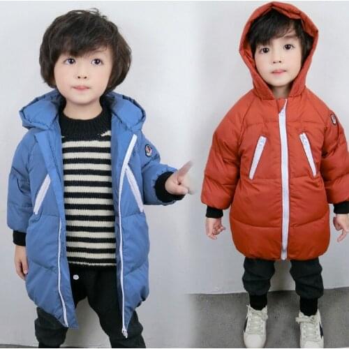 Boys Winter Coats & Jacket Kids Zipper Sport Jackets Fashion Patchwork Thick Winter Jacket Boy Girls Winter Coat Kids Clothes