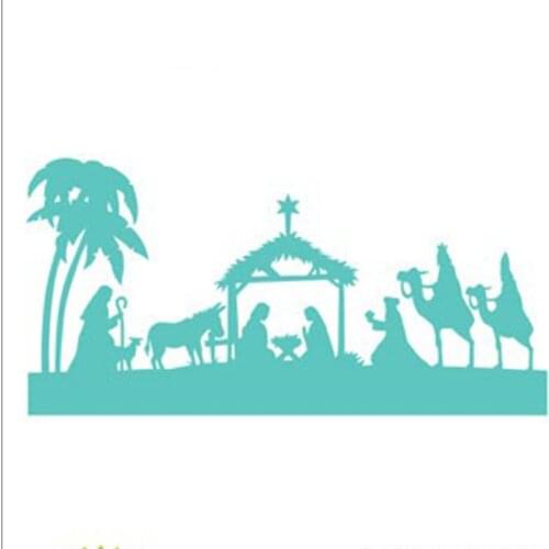 Celebrate Jesus Birth Die Metal Cutting Dies Stencil for DIY Scrapbooking Album Embossing Paper Cards Decorative Crafts Template