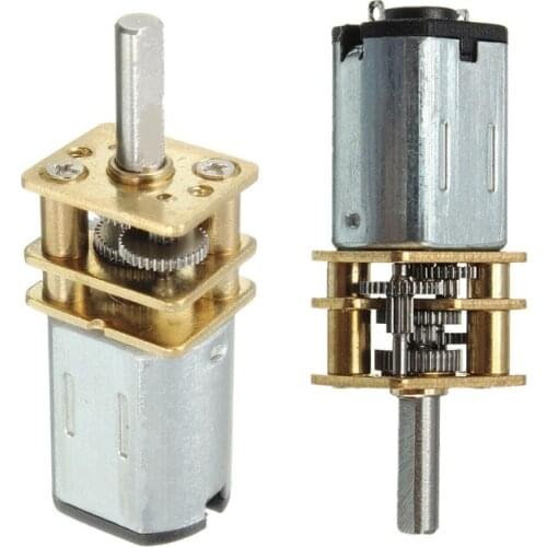 DC 6V 100RPM Mini Metal Gear Motor with Gearwheel 3mm Shaft Diameter Model:N20 & Model N20 DC 6V 30RPM