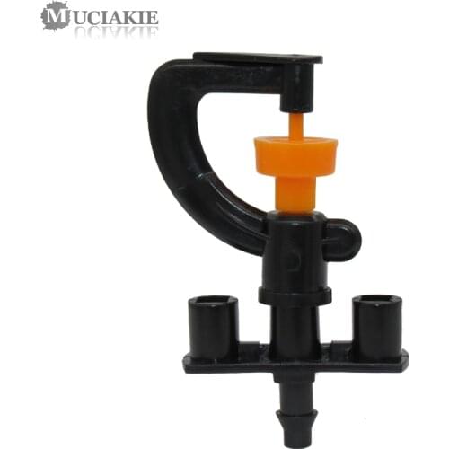 MUCIAKIE 5PCS Drip Irrigation Mini 360 Degree Rotating Sprinkler Nozzle G Type Suspension Sprayer Nozzle Garden Watering System