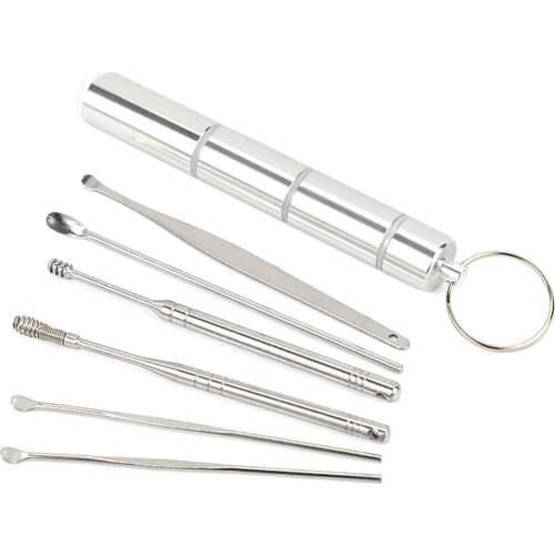 Ear Wax Pickers Set Stainless Steel Earpick Wax Remover Curette Ear Pick Cleaner Ear Cleaner Spoon Care Ear Clean Tool