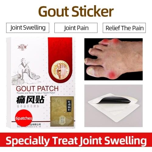 Gout Stickers Treatment Joint Bone Pain Killer Patch Sore Neck Health Stickers Muscle Relaxation Drug Plasters