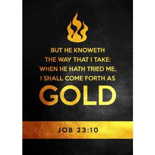 Wall Decor Posters And Print Gold Flame Christian Canvas Painting Inspirational Bible Quotes Pictures Wall Art Bedroom Decor