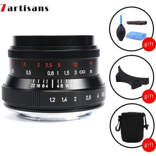 7Artisans 35mm F1.2II Prime Lens for Sony E/Fuji/M43/ Canon Eos-m/Nikon Z Mount Micro-Single Camera A6500 A7 M100 Free Shipping