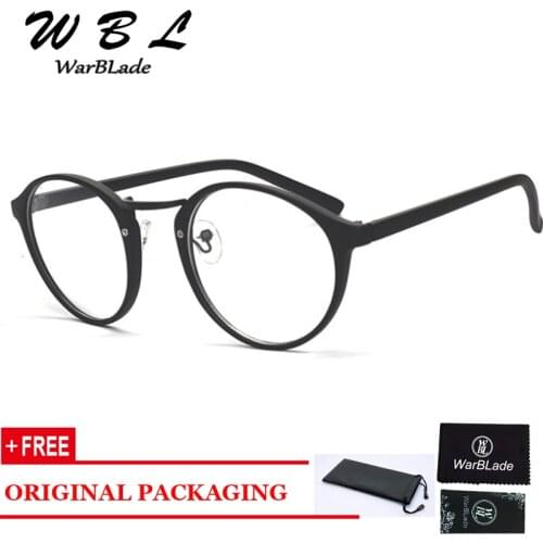 WarBLade Hot Sell Mens Womens Vintage Glasses Clear Nerd Lens Eyewear Unisex Retro Plain Clear Eyeglasses
