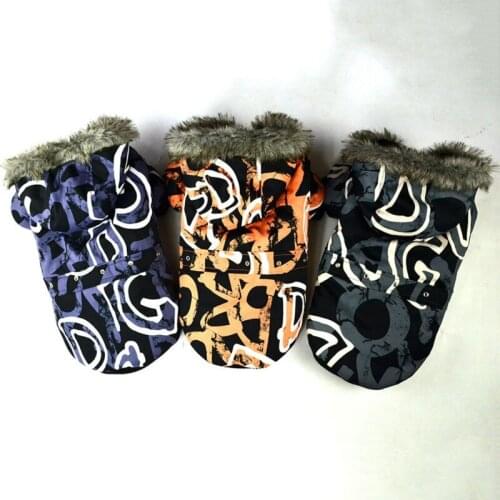 Pet Dog Clothes Winter Warm Pet Dog Coat Jacket Padded Clothes For Small Medium Large Dogs Windproof Pets Hoodie Clothing