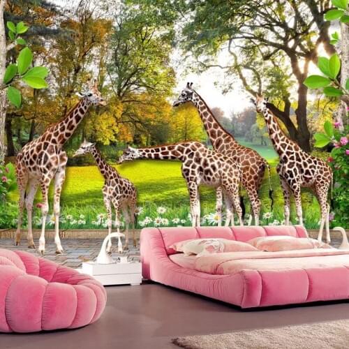Custom Photo Wallpaper 3D Animal Mural Wallpaper Living Room Bedroom Sofa Backdrop Wall Decoration