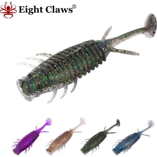EIGHT CLAWS Hollow Body Floating Soft Fishing Lure Paddle Tail Worm Bait 90mm 8.6g Artificial Rubber Swimbait Plastic Wobbler