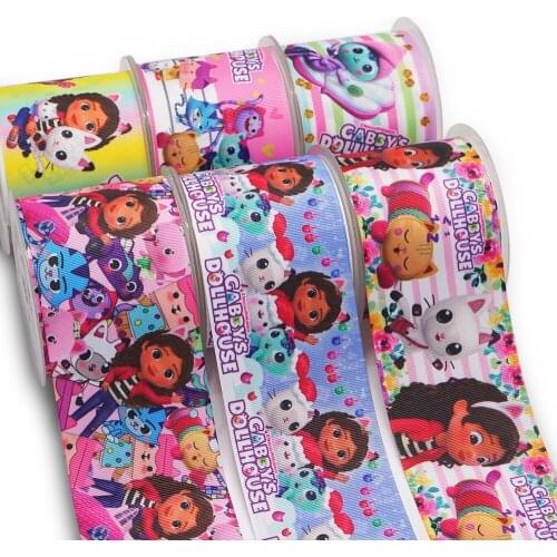 DIY Handmade Materials Printed Grosgrain Ribbon 50 Yard Per Size 55002