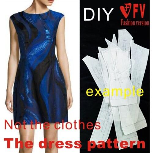 Sewing Patterns Clothing Womens Pattern Dress 1:1 Physical Pattern Cutting Drawing Clothes Template BLQ-277