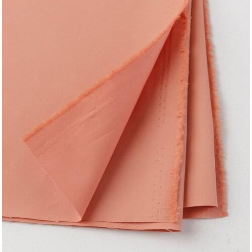 Width 61'' High Grade Pure Color Fine Smooth Twill Cotton Fabric By The Half Yard For Casual Wear Pants Windbreaker Material