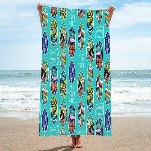 Outdoor Swimming Sunscreen Shawl Microfiber Can Be Worn Large Bath Towel Fashion Quick-dry Printed Beach Towel Woman Man