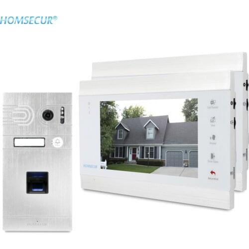 HOMSECUR 7" Hands-free Video&Audio Smart Doorbell 1.3MP with Motion Detection BC061HD-S+BM705HD-W
