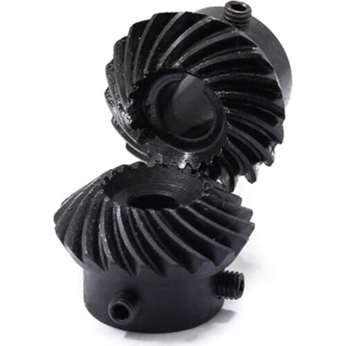 1/Set 1M 20T 6/8MM Spiral Bevel gear Steel Gear