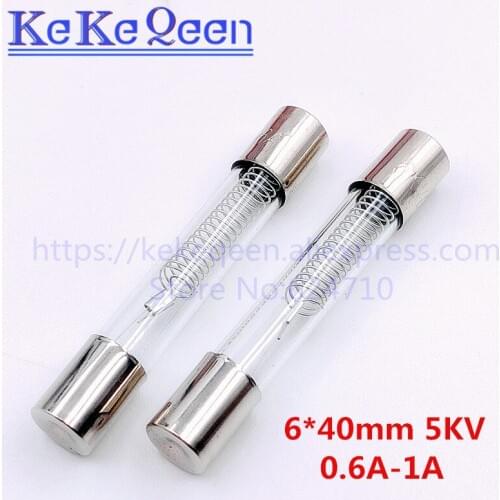10Pcs 5KV 6*40MM 6*40 1A 6x40mm 5000V 1000 Microwave oven high voltage fuse