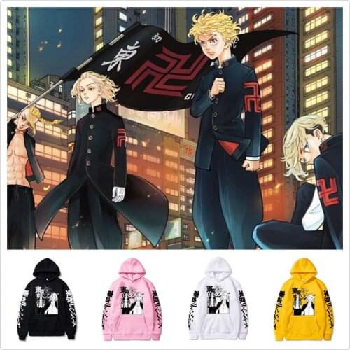 Anime Sports Sweatshirt Tokyo Revengers Cosplay Costume Sano Manjiro Hoodie Draken Ryuguuji Ken Mikey Adult Halloween Top Unisex