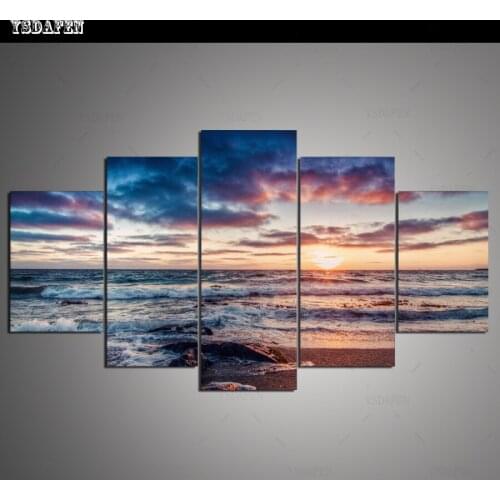 HD print olieverf Film modulaire foto Scenery poster kind room decor woondecoratie 5 stks canvas art z376